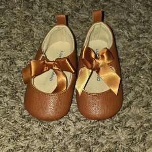 Lucky Brand Brown Kids Dress Shoes with Ribbon